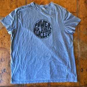 Power To The Peaceful 100% Cotton T-shirt Sz: XL